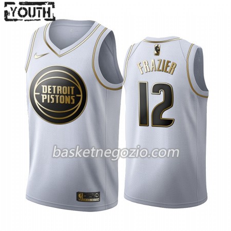 Canotte Bambino Detroit Pistons Tim Frazier 12 2019-20 Nike Bianco Golden Edition Swingman